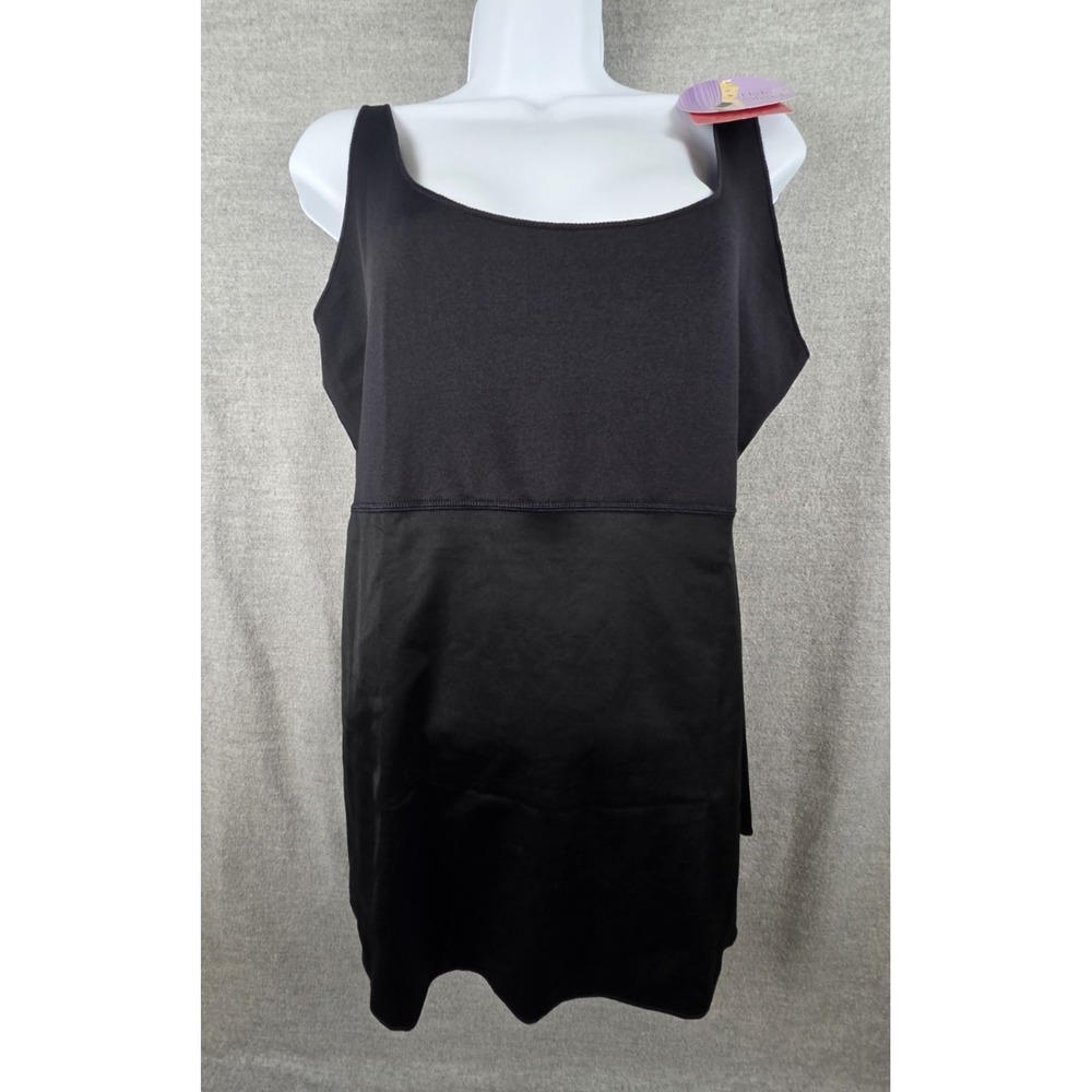 Spanx Cami 3X shapewear body shaper Black Lightweight Wicking Tank Top NEW